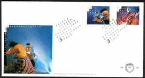 Luxe fdc Nederland NVPH nr. E355 blanco en met open klep