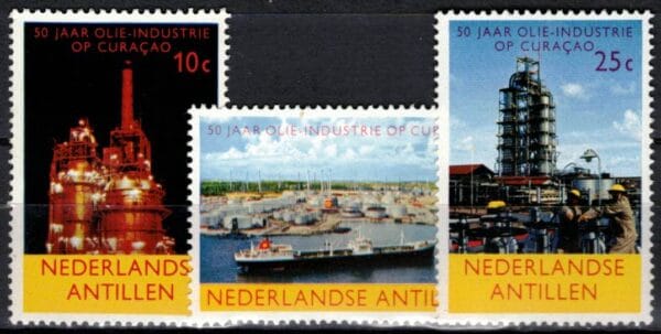 Frankeerzegels Ned.Antillen NVPH nrs. 355-357 postfris