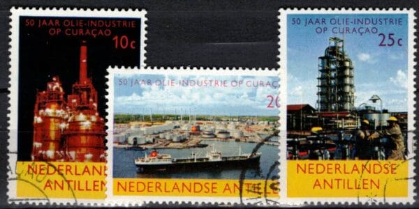 Frankeerzegels Ned.Antillen NVPH nrs. 355-357 gestempeld