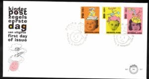 Luxe fdc Nederland NVPH nr. E357 blanco en met open klep