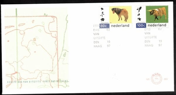 Luxe fdc Nederland Nvph nr.363.Blanco en met open klep