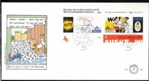 Luxe fdc Nederland NVPH nr. E364 blanco en met open klep