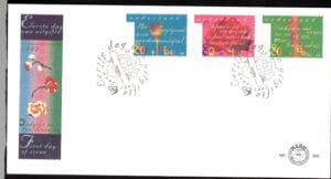 Luxe fdc Nederland NVPH nr. E365 blanco en met open kleo