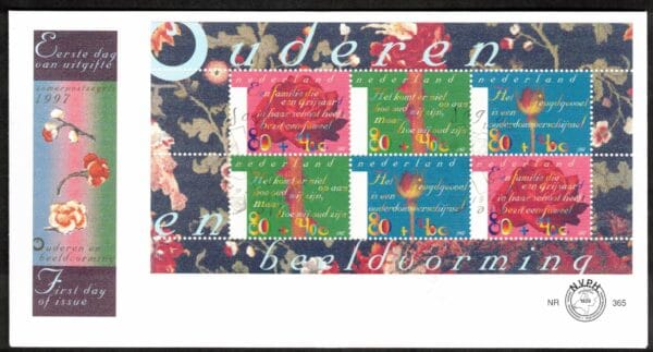 Luxe fdc Nederland NVPH nr. E365a blanco en met open klep