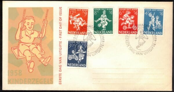 LUXE FDC Nederland Nvph nr.E36. Onbeschreven,open klep en met cert.H.Vleeming