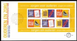 Luxe fdc Nederland Nvph nr.381a.Blanco en met open klep