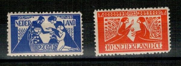 Frankeerzegels Nederland NVPH nrs. 134-135 postfris