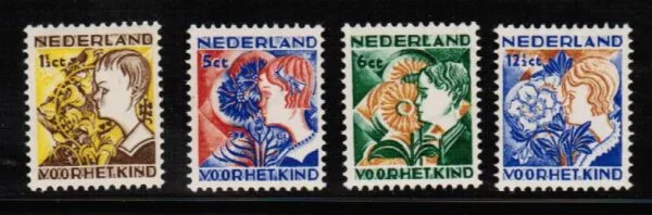 Frankeerzegels Nederland NVPH nrs. 248-251 postfris