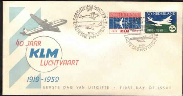 LUXE FDC Nederland Nvph nr.E40. Onbeschreven,open klep en met cert.H.Vleeming