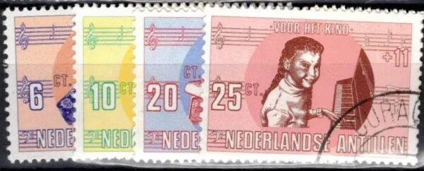Frankeerzegels Ned.Antillen NVPH nrs. 416-419 gestempeld