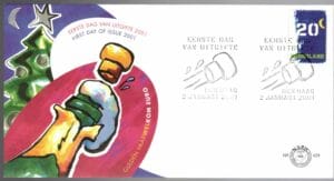 Luxe fdc Nederland NVPH nr. E429 blanco en met open klep