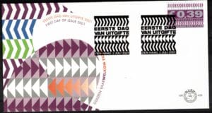 Luxe fdc Nederland NVPH nr. E439 blanco en met open klep