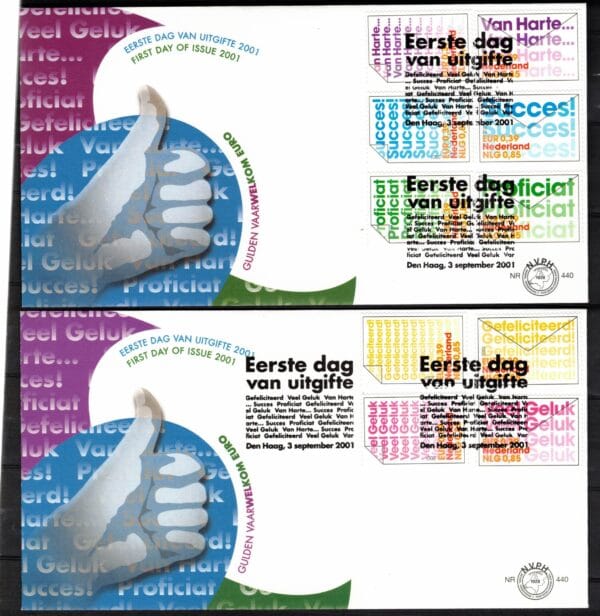 Luxe fdc Nederland Nvph nr.440.Blanco en met open klep