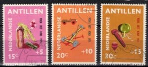 Frankeerzegels Ned.Antillen NVPH nrs. 442-444 gestempeld