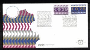 Luxe fdc Nederland NVPH nr. E448 blanco en met open klep