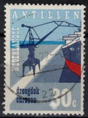 Frankeerzegels Ned.Antillen NVPH nr. 451 gestempeld
