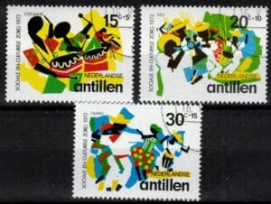 Frankeerzegels Ned.Antillen NVPH nrs. 452-454 gestempeld