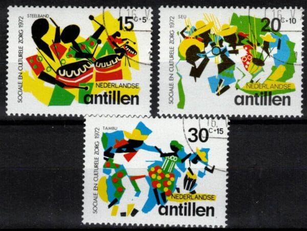 Frankeerzegels Ned.Antillen NVPH nrs. 452-454 gestempeld