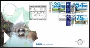 Luxe fdc Nederland NVPH nr. E453 blanco en met open klep