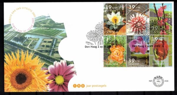 Luxe fdc Nederland NVPH nr. E456 blanco en met open klep