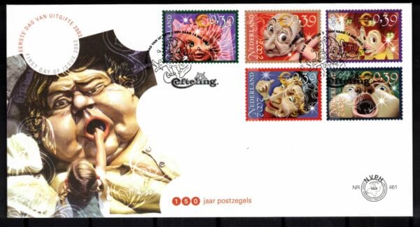 Luxe fdc Nederland NVPH nr. E461 blanco en met open klep
