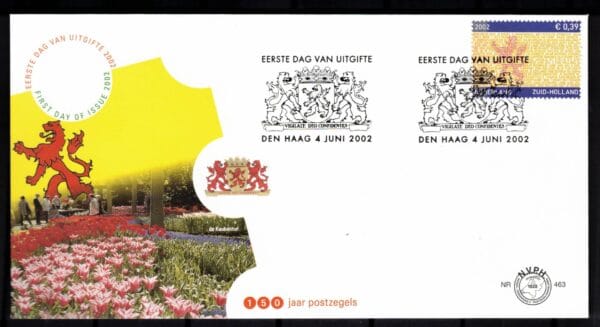 Luxe fdc Nederland NVPH nr. E463 blanco en met open klep