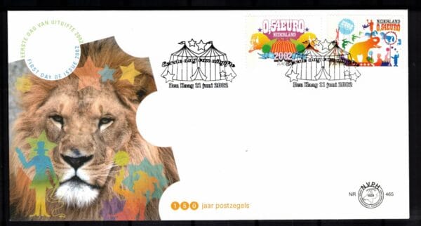 Luxe fdc Nederland Nvph nr.465.Blanco en met open klep