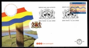 Luxe fdc Nederland NVPH nr. E469 blanco en met open klep