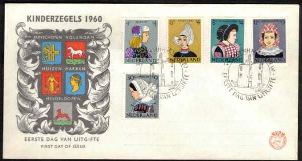 LUXE FDC Nederland Nvph nr.E46. Onbeschreven,open klep en met cert.H.Vleeming