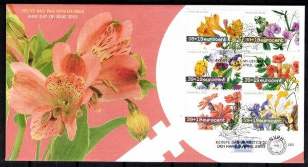 Luxe fdc Nederland NVPH nr. E480 blanco en met open klep