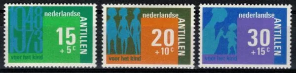 Frankeerzegels Ned.Antillen NVPH nrs. 481-483 postfris
