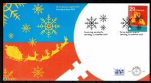 Luxe fdc Nederland NVPH nr. E491 blanco en met open klep