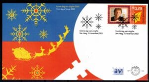 Luxe fdc Nederland NVPH nr. E492 blanco en met open klep