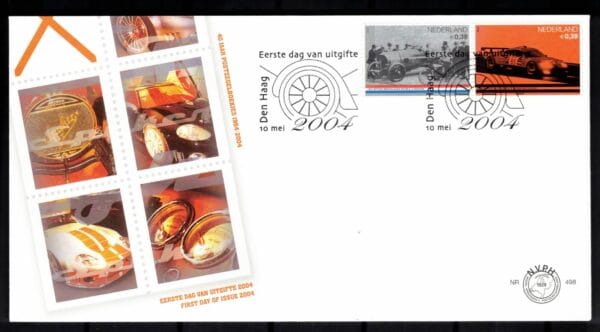 Luxe fdc Nederland NVPH nr. 498 blanco en met open klep