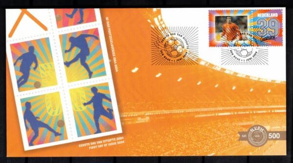 Luxe fdc Nederland NVPH nr. E500 blanco en met open klep