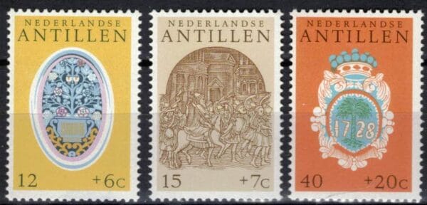 Frankeerzegels Ned.Antillen NVPH nrs. 503-505 postfris