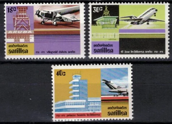 Frankeerzegels Ned.Antillen NVPH nrs. 509-511 postfris