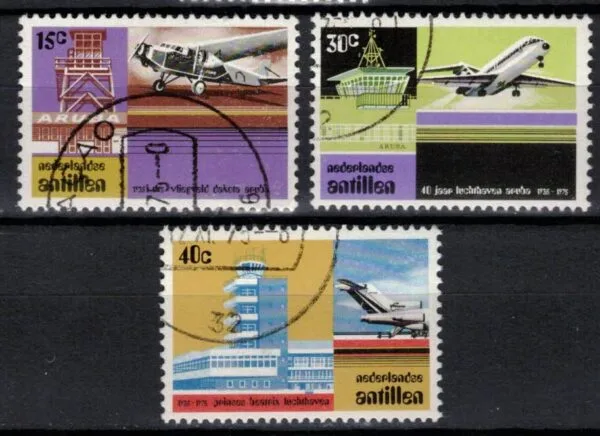 Frankeerzegels Ned.Antillen NVPH nrs. 509-511 gestempeld
