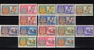 Luchtpostzegels Curaçao NVPH nrs. LP53-LP68 postfris