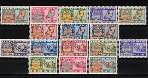 Luchtpostzegels Curaçao NVPH nrs. LP53-LP68 postfris