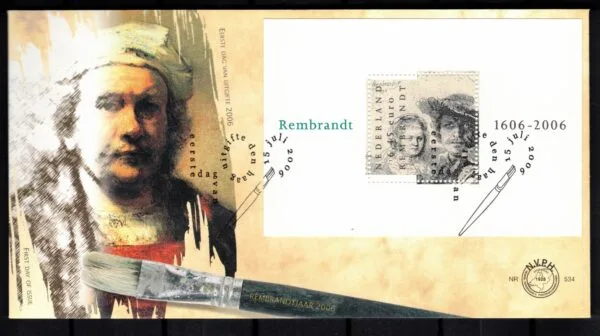 Luxe fdc Nederland NVPH nr. E534 blanco en met open klep