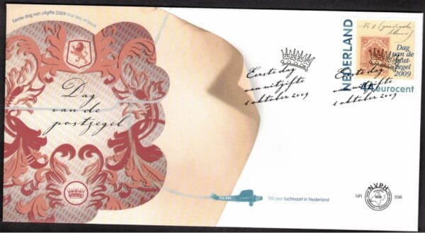 Luxe fdc Nederland Nvph nr.596 Blanco en met open klep