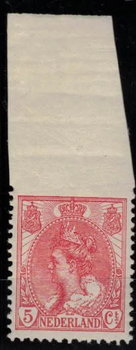 Frankeerzegel Nederland NVPH nr. 60v postfris met certificaat Vleeming
