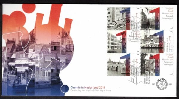 Luxe fdc Nederland NVPH nr. E633 met open klep