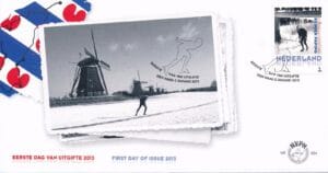 Luxe fdc Nederland NVPH nr. E664 blanco en met open klep