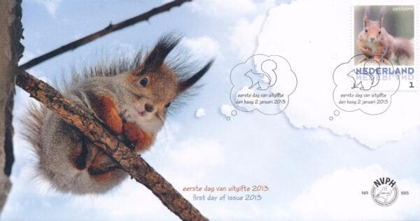 Luxe fdc Nederland NVPH nr. E665 blanco en met open klep