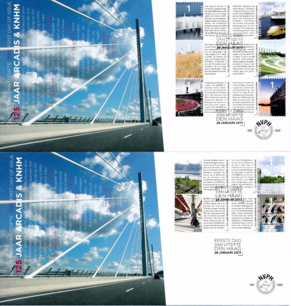 Luxe fdc Nederland NVPH nr. E666 blanco en met open klep