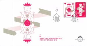Luxe fdc Nederland NVPH nr. E676 blanco en met open klep