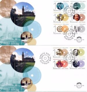 Luxe fdc Nederland NVPH nr. E681 blanco en met open klep