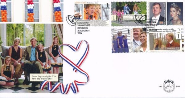 Luxe fdc Nederland NVPH nr. E699 blanco en met open klep